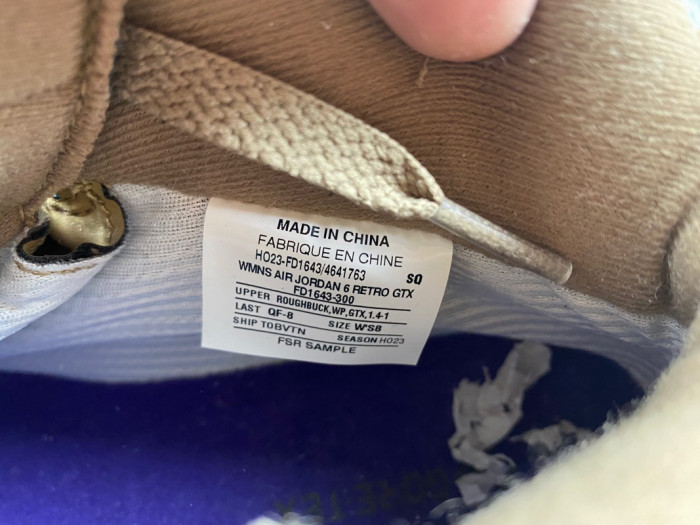 air jordan 6 wmns gore-tex "brown kelp"