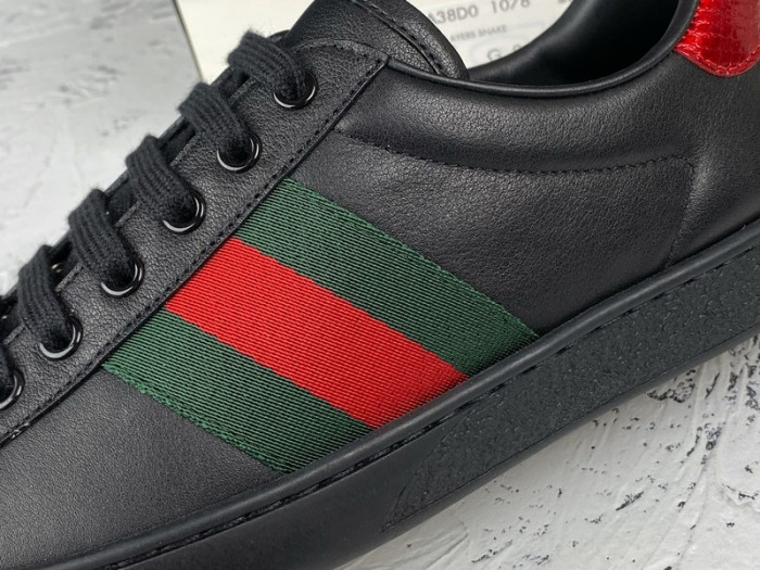 gu ace embroidered low-top sneaker