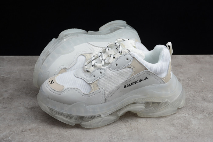 balen triple s clear sole white 541624 w09e1 9000