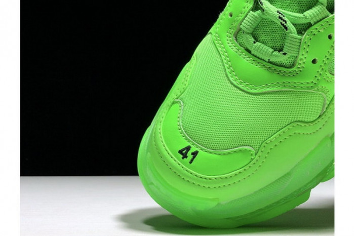 balen triple s neon green clear sol 541624 w09ol 3801