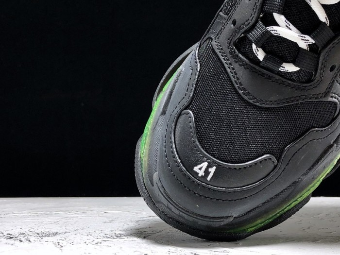 balen triple s trainers clear sole blue adn red 541624 w09o1 3861