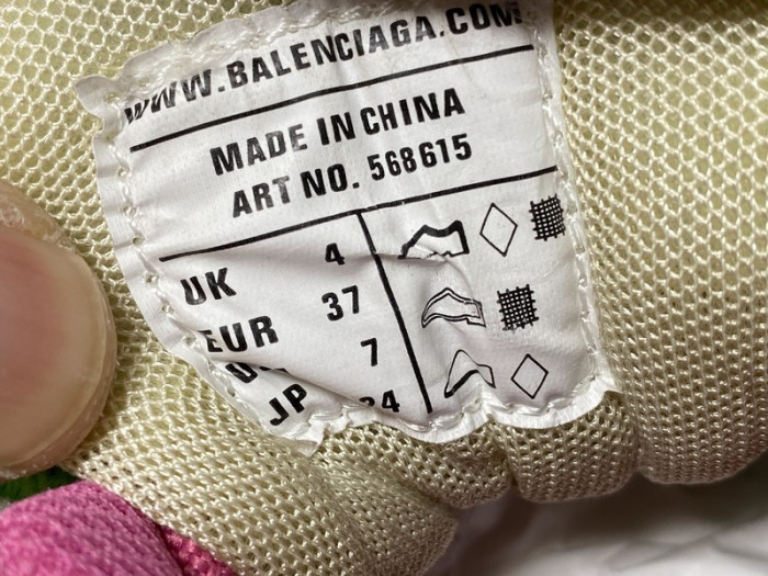 balen trainers track 2.0 pink green 565615 w2gn3 9534