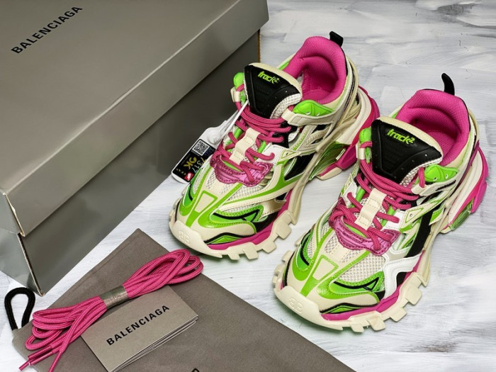 balen trainers track 2.0 pink green 565615 w2gn3 9534