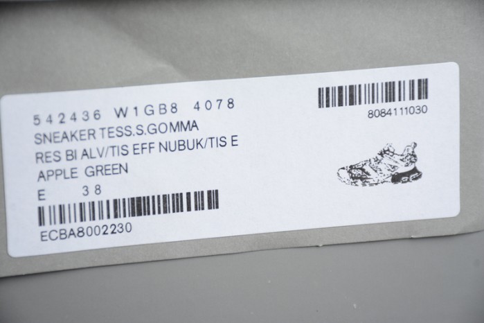 balen sneaker tess.s.gomma w1gb8 4078 apple green