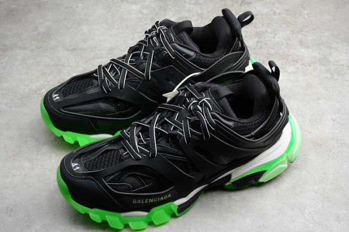 balen sneaker tess.s.gomma black fluorescent green 542023 w1gb8 5480