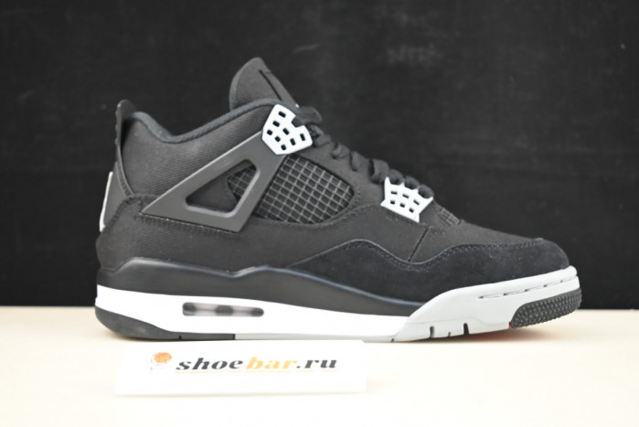 jordan 4 retro "black canvas" dh7138-006