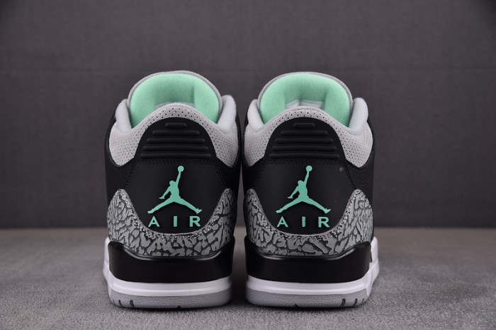 air jordan 3 "black/green glow"