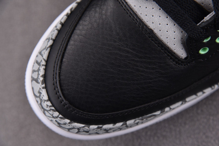 air jordan 3 "black/green glow"