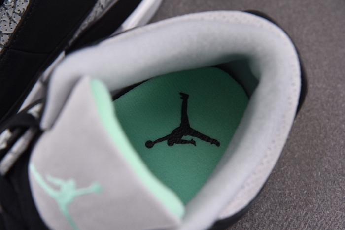 air jordan 3 "black/green glow"
