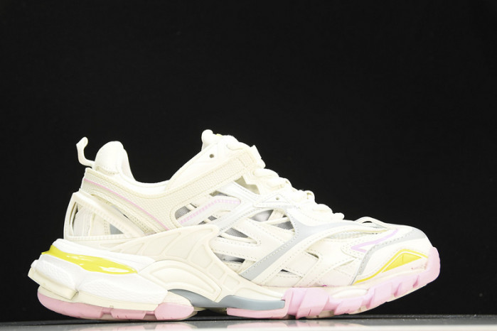 balen track sneaker white yellow