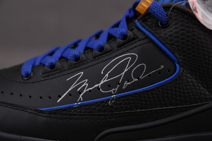 fw x air jordan 2 low “black royal”- dj4375-004