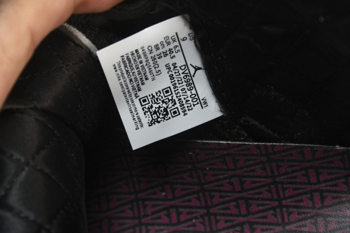 jordan 12 retro a ma maniére black - dv6989-001