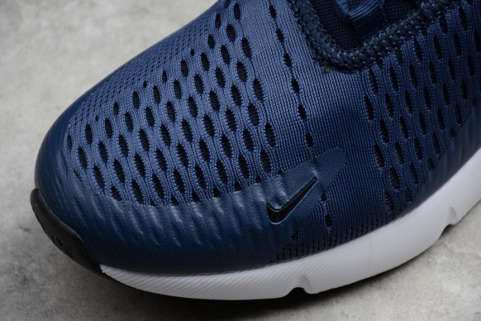 NIKE mens Air Max 270 "Midnight Navy" Black/ White AH8050-400