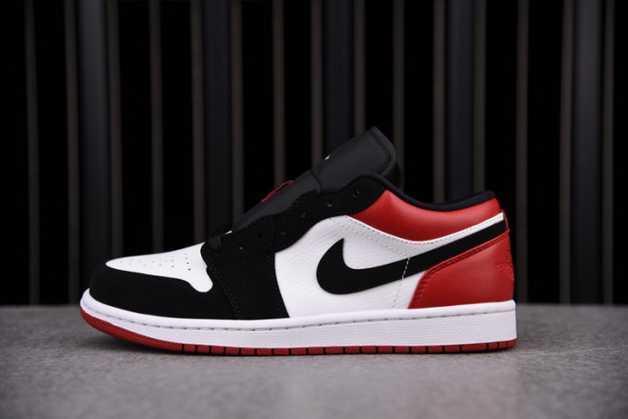 air jordan 1 low black toe 553558-116
