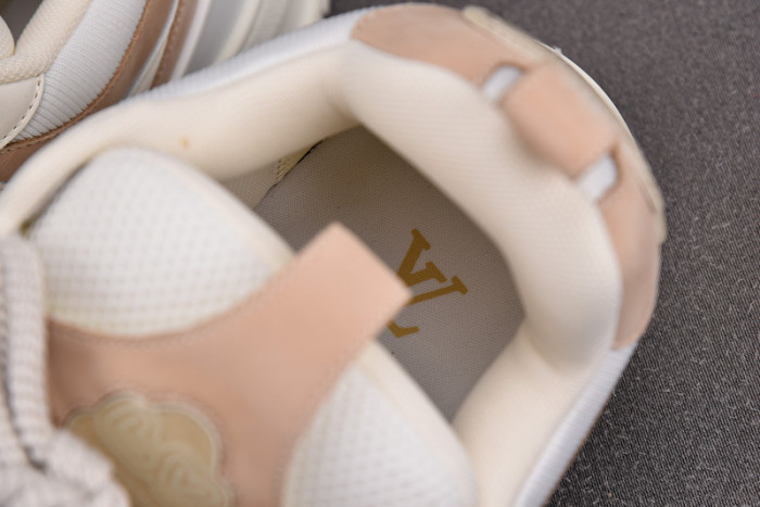 l&v skate sneaker beige white