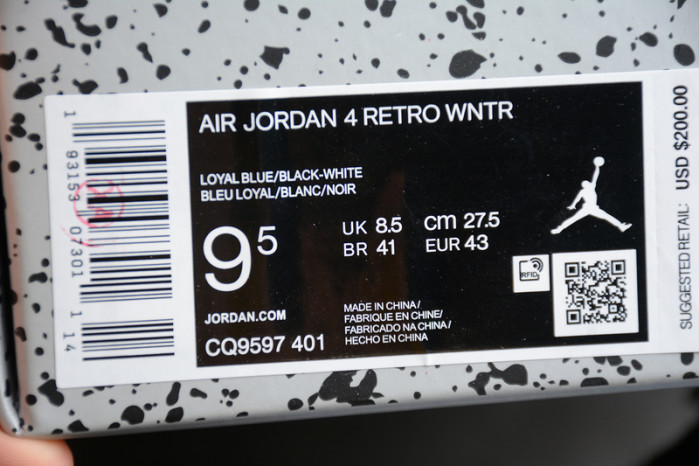 air jordan 4 retro winterized loyal blue cq9597-401