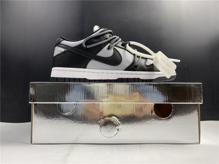 fw x nike dunk low black and grey ct0856-007