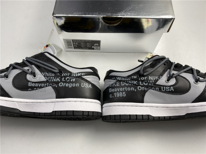 fw x nike dunk low black and grey ct0856-007
