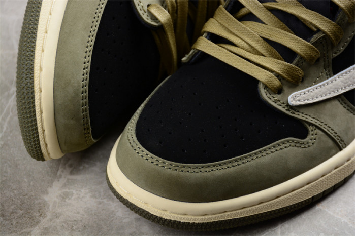 travis scott x air jordan 1 low og black olive