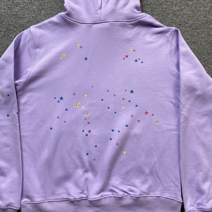 sp5der acai hoodie purple