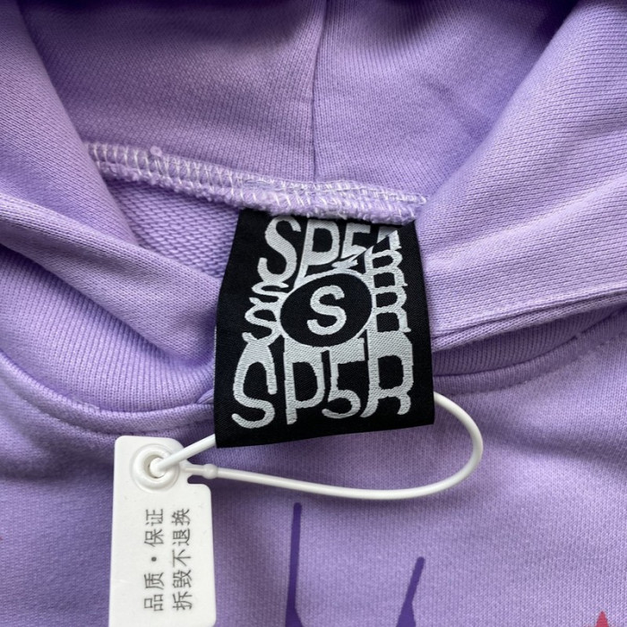 sp5der acai hoodie purple