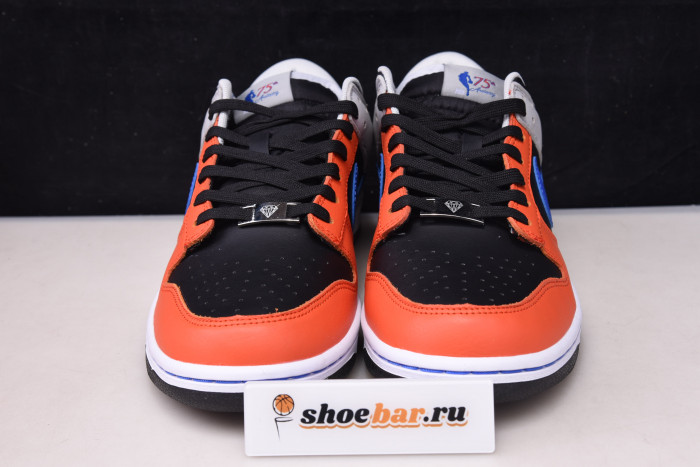 nike dunk low emb nba 75th anniversary knicks dd3363-002