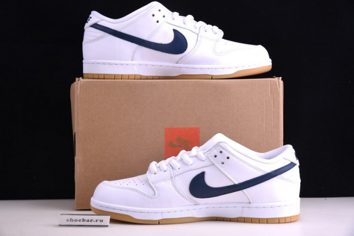 nike sb dunk low orange label white navy cz2249-100