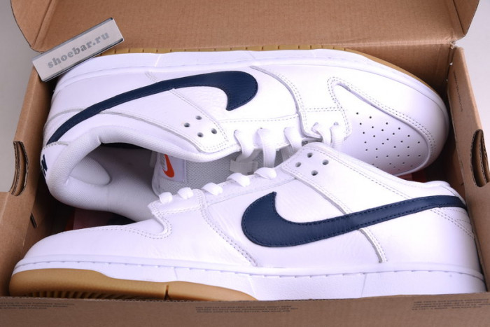 nike sb dunk low orange label white navy cz2249-100