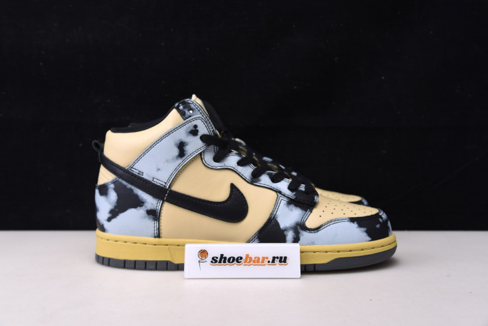 nike dunk high 1985 black acid wash - dd9404-700