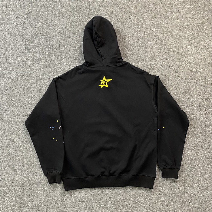 sp5der p*nk hoodie black
