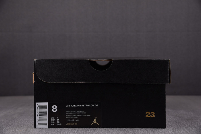 air jordan 1 retro low“white varsity red”