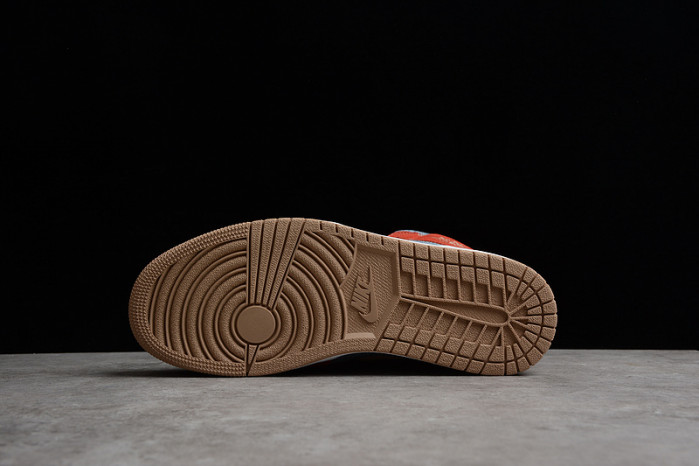 jordan 1 mid denim red - dm4352-600