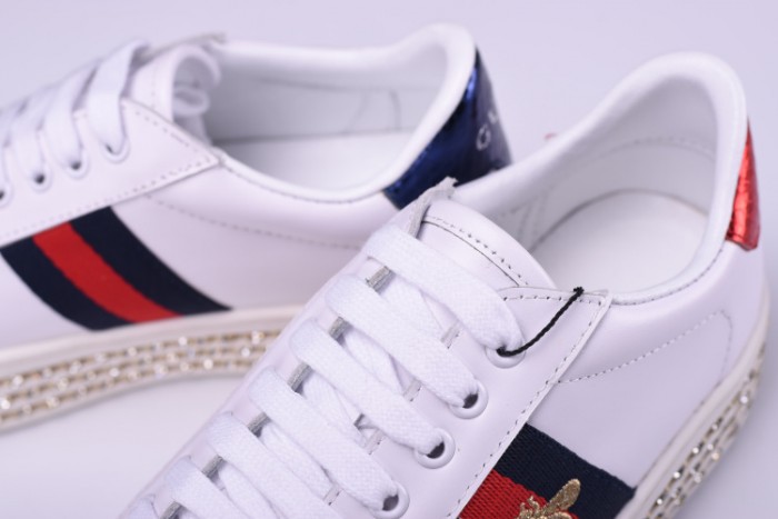 GU Ace Embellished SNEAKER WITH CRYSTALS womens 505995DOPE0