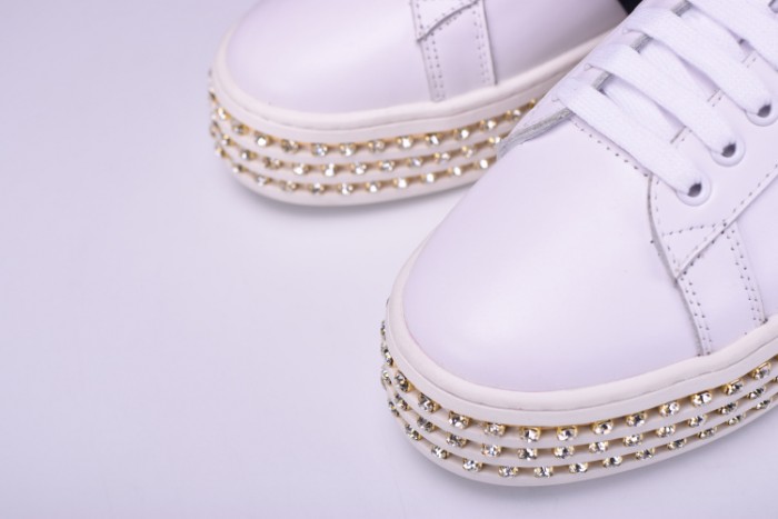 GU Ace Embellished SNEAKER WITH CRYSTALS womens 505995DOPE0