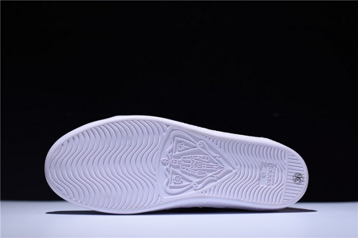 gu ace embroidered low-top sneaker with logo