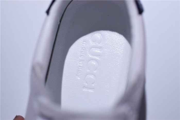 gu ace embroidered low-top sneaker with logo