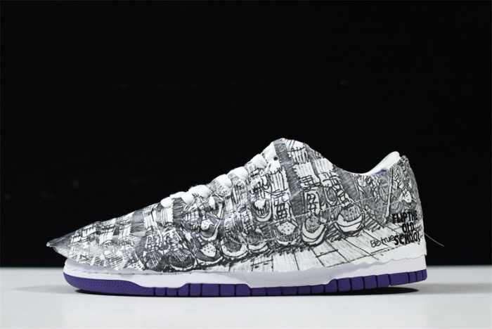 nike dunk low "flip the old school dj4636-100