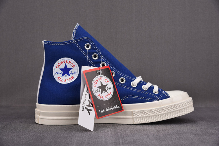 converse chuck taylor all-star 70 hi comme des garcons play blue