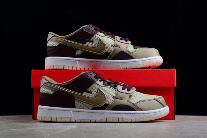 nike dunk low scrap latte - dh7450-100