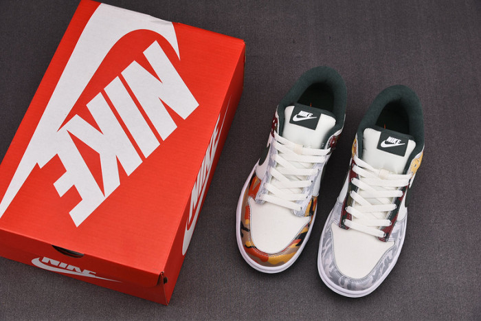 nike dunk low se sail multi-camo - dh0957-100