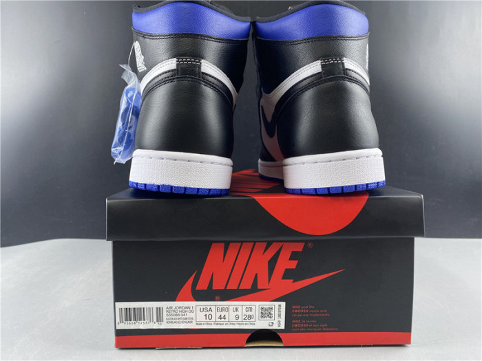 air jordan 1 retro high black game royal 555088-041‎