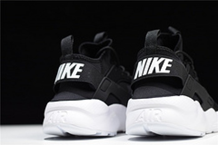 NIKE Mens Huarache Run Ultra Running Shoes Black/White 819685-016