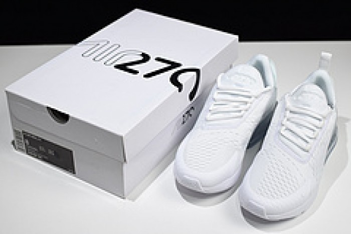 Nike womens Air Max 270 Triple White AH6789 102