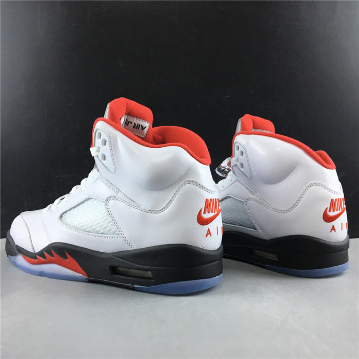 air jordan 5 retro fire red silver tongue (2020) da1911-102
