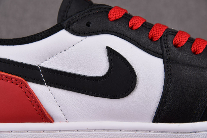 air jordan 1 low og "black toe"
