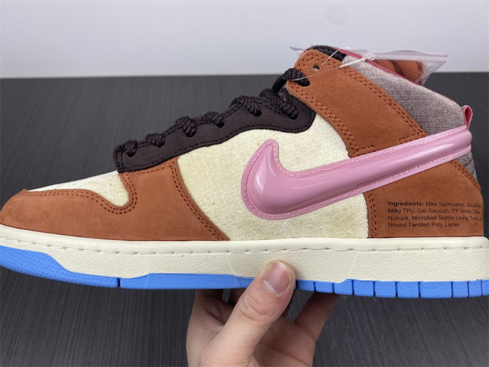 nike dunk mid social status free lunch chocolate milk dj1173-700