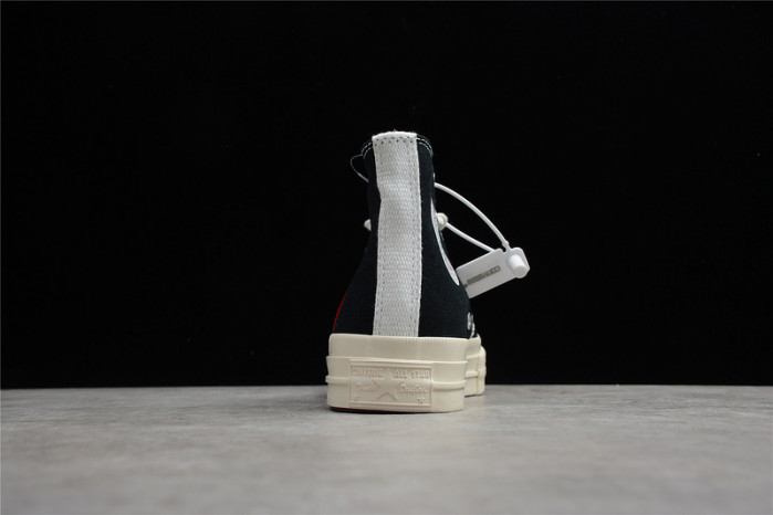converse chuck taylor all-star 70 hi comme des garcons play black