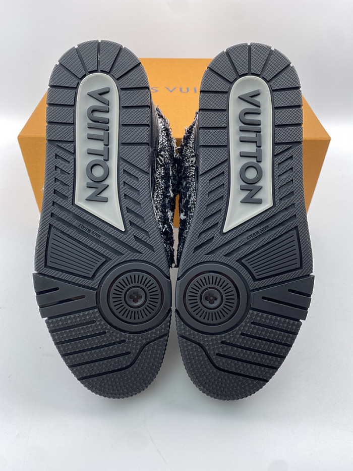 l&v skate sneaker black swarovski monogran